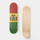 vlag bolivia persoonlijk skateboard (Voorkant)