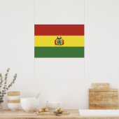 vlag bolivia poster (Keuken)