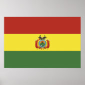 vlag bolivia poster (Voorkant)