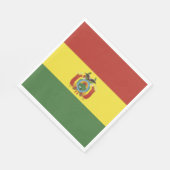 vlag bolivia servet (Hoek)