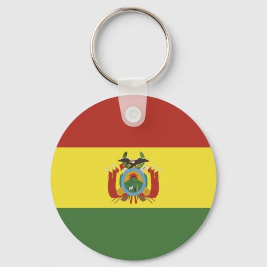 vlag bolivia sleutelhanger (Voorkant)