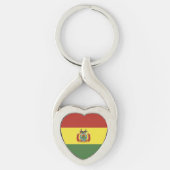 vlag bolivia sleutelhanger (Voorkant)