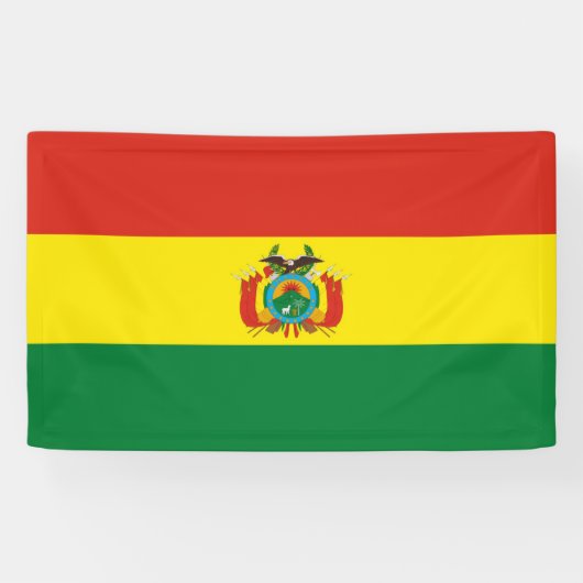vlag bolivia spandoek (Horizontaal)
