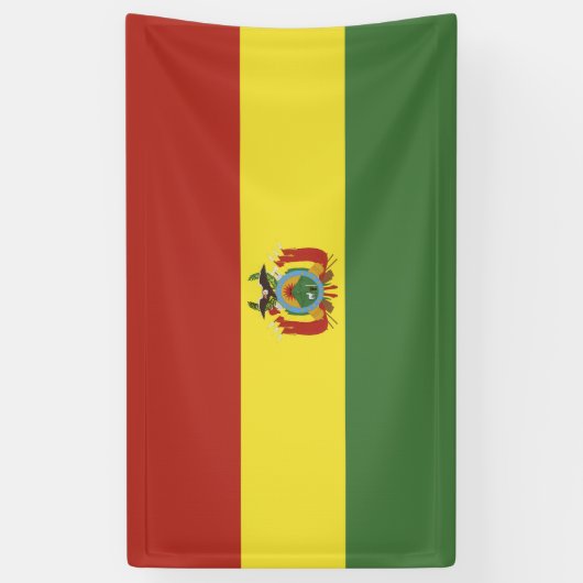 vlag bolivia spandoek (Verticaal)