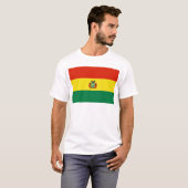 vlag bolivia t-shirt (Voorkant volledig)