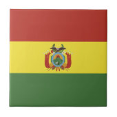 vlag bolivia tegeltje (Voorkant)