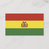 vlag bolivia visitekaartje (Voorkant)
