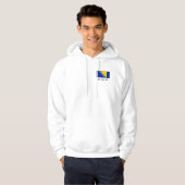 Vlag Bosnië en Herzegovina Hoodie (Voorkant volledig)