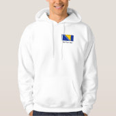 Vlag Bosnië en Herzegovina Hoodie (Voorkant)