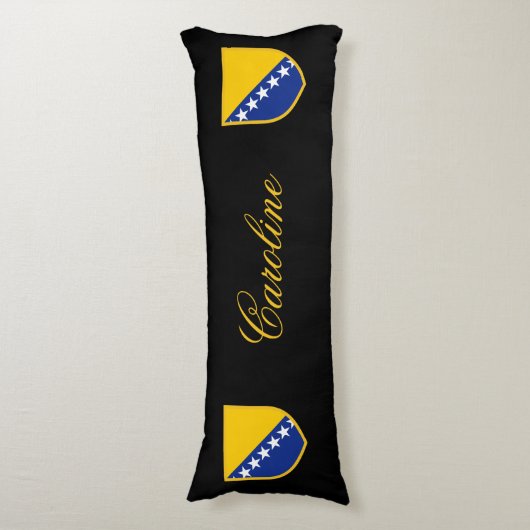 Vlag Bosnië-Herzegovina Lichaamskussen (Voorkant Verticaal)