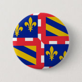Vlag Bourgogne (Frankrijk) Ronde Button 5,7 Cm (Voorkant)