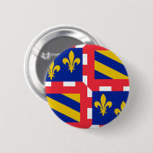 Vlag Bourgogne (Frankrijk) Ronde Button 5,7 Cm (Voorkant /achterkant)