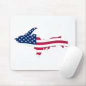 Vlag boven schiereiland muismat (Met muis)