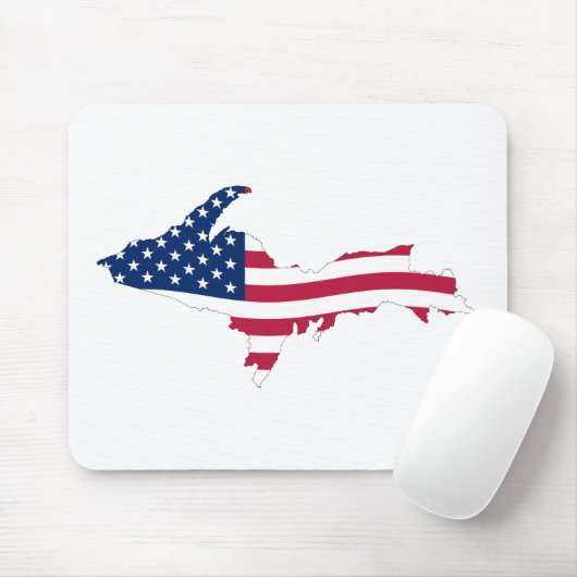 Vlag boven schiereiland muismat (Met muis)