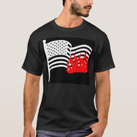 Vlag branden t-shirt (Voorkant)