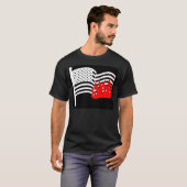 Vlag branden t-shirt (Voorkant volledig)