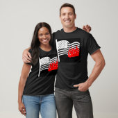 Vlag branden t-shirt (Unisex)
