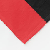 Vlag brandweerman bij brandweerdienst rode lijn fleece deken (Hoek)