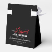 Vlag brandweerman bij rode lijn bedankdoosjes (Achterkant)