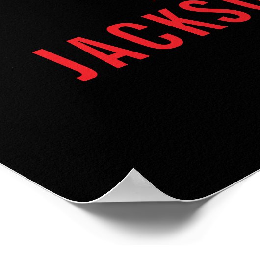 Vlag brandweerman bij rode lijn poster (Hoek)