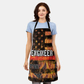 Vlag brandweerwerker ingenieur schort (Gedragen)