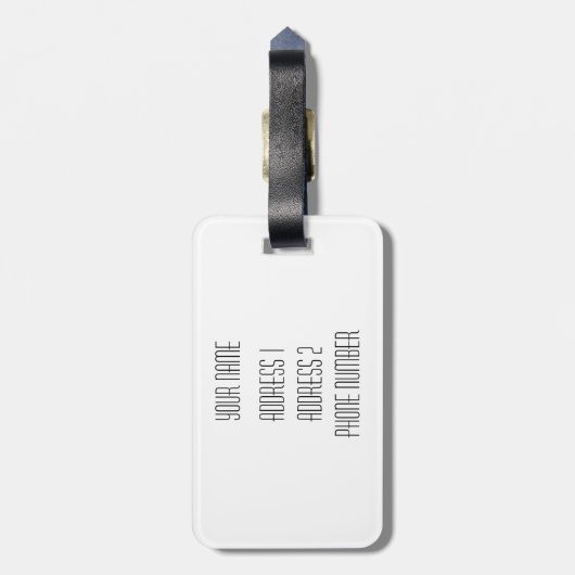  vlag Brazilië Bagagelabel (Achterkant verticaal)