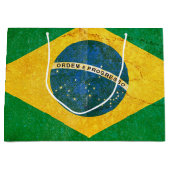  vlag Brazilië Large Cadeautasje (Voorkant)