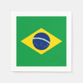 Vlag: Brazilië Servetten (Voorkant)