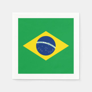 Vlag: Brazilië Servetten