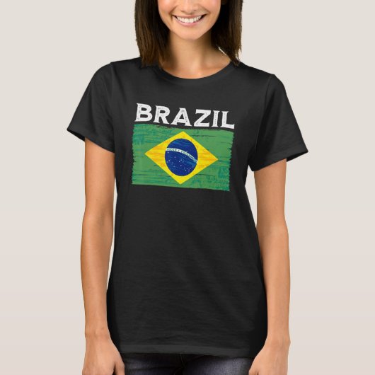 vlag Brazilië T-shirt (Voorkant)