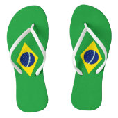 Vlag Brazilië Teenslippers (Voetbed)
