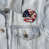 Vlag, Brian Taylor_Head Shot, Red2blue_sm_logo,... Ronde Button 5,7 Cm (In situ)