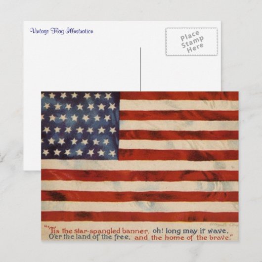 vlag briefkaart (Voorkant / Achterkant)