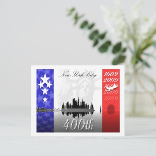 "VLAG" BRIEFKAART (Staand voorkant)