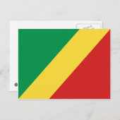 Vlag Briefkaart Congo-Brazzaville (Voorkant / Achterkant)