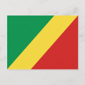 Vlag Briefkaart Congo-Brazzaville (Voorkant)