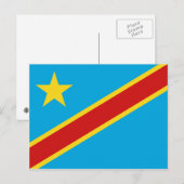 Vlag Briefkaart Congo-Kinshasa (Voorkant / Achterkant)