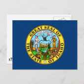 Vlag briefkaart Idaho-staat (Voorkant / Achterkant)