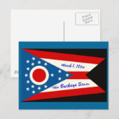 Vlag Briefkaart Ohio-staat (Voorkant / Achterkant)