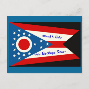 Vlag Briefkaart Ohio-staat