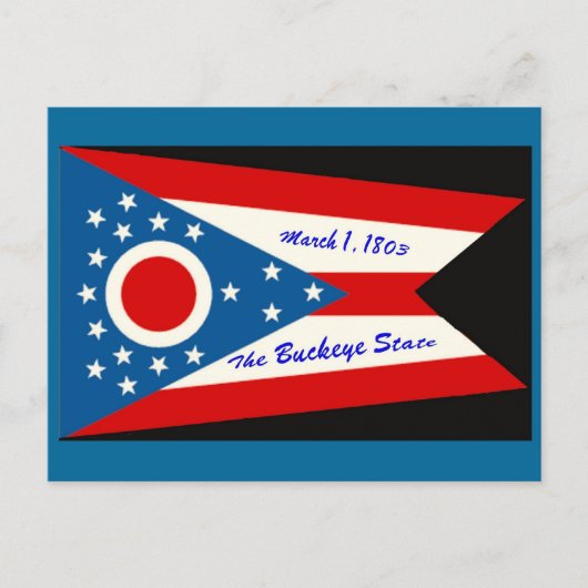 Vlag Briefkaart Ohio-staat (Voorkant)