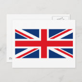 Vlag Briefkaart Verenigd Koninkrijk (Voorkant / Achterkant)