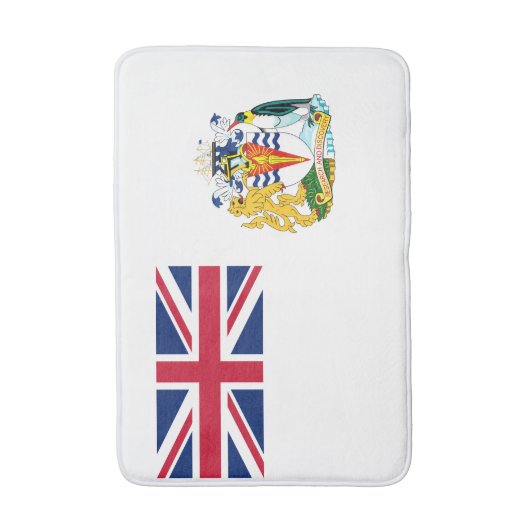 Vlag Brits Antarctisch Gebied Badmat (Voorkant Verticaal)