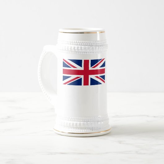 Vlag Brits Antarctisch Gebied Bierpul (Voorkant links)