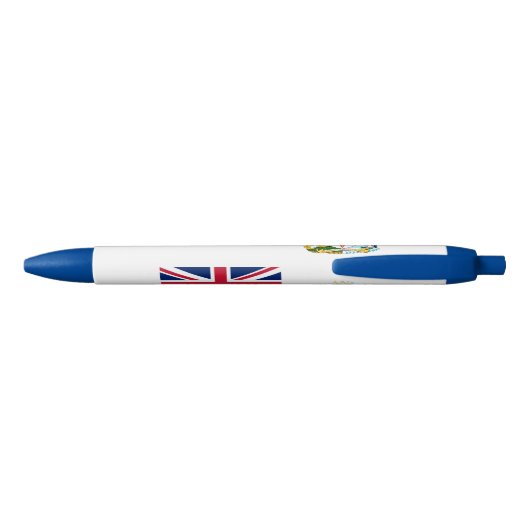 Vlag Brits Antarctisch Gebied Blauwe Inkt Pen (Achterkant)