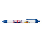 Vlag Brits Antarctisch Gebied Blauwe Inkt Pen (Bovenkant)