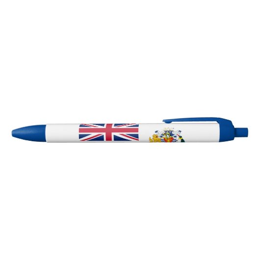 Vlag Brits Antarctisch Gebied Blauwe Inkt Pen (Bovenkant)