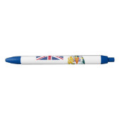 Vlag Brits Antarctisch Gebied Blauwe Inkt Pen (Voorkant)