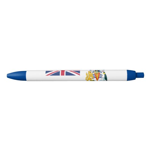 Vlag Brits Antarctisch Gebied Blauwe Inkt Pen (Voorkant)
