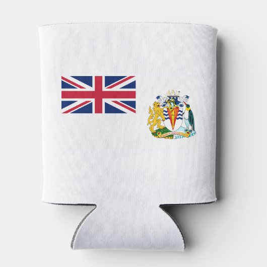 Vlag Brits Antarctisch Gebied Blikjeskoeler (Achterkant)